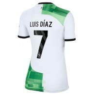 Liverpool Luis Diaz #7 Vieraspaita Naiset 2023-24 Lyhythihainen